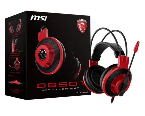MSI Headset DS501 GAMING HEADSET Red Retail