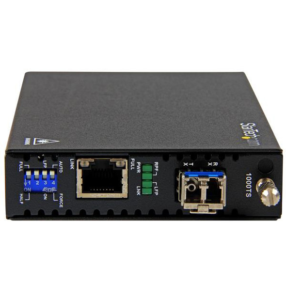 StarTech ET91000SM20 Gigabit Ethernet Copper-to-Fiber Media Converter SM LC