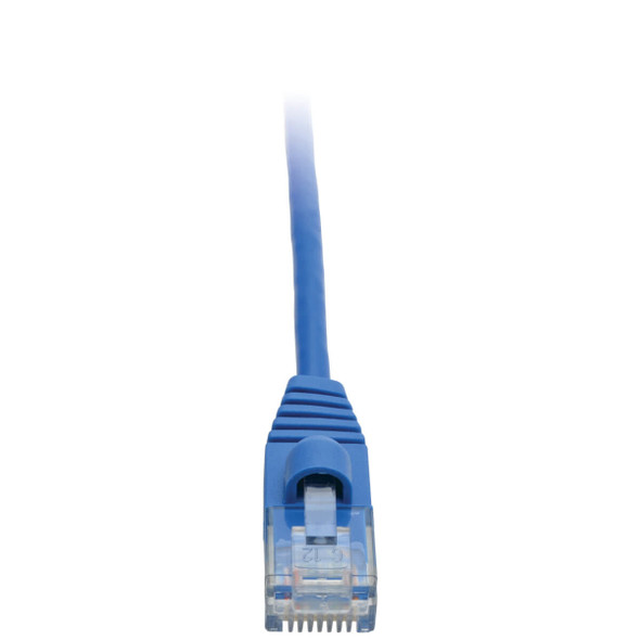 Tripp-Lite CB N261-S01-BL 1ft Cat6a Gigabit Snagless Molded Slim UTP Patch BLU