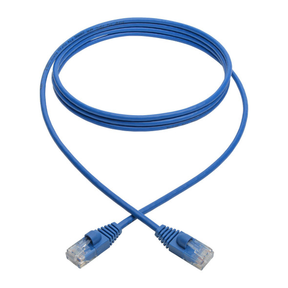 Tripp-Lite CB N261-S06-BL 6ft Cat6a Gigabit Snagless Molded Slim UTP Patch BLU