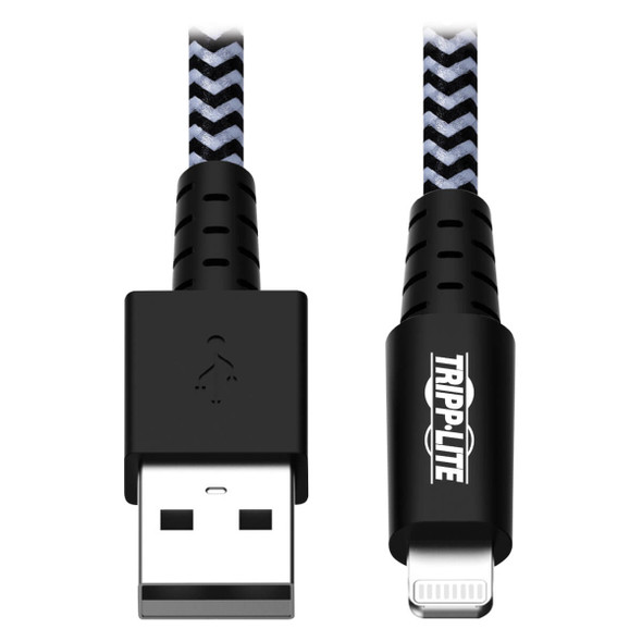 Tripp-Lite CB M100-006-HD Heavy-Duty USB Sync Charge Cable w Lightning 6ft