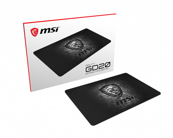 MSI Accessory AGILITY GD20 Gaming Mouse Pad Ultra-smooth low-friction RTL