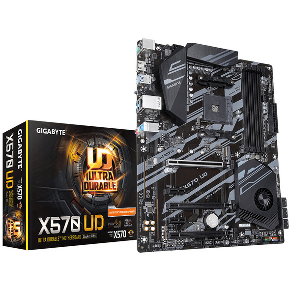Gigabyte MB X570 UD AMD AM4 X570 Max16GB DDR4 PCIE SATA ATX W10 Ratail
