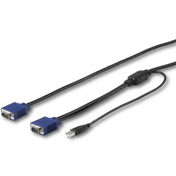 StarTech CB RKCONSUV15 15ft(4.6 m) USB KVM Cable for Rackmount Consoles Retail