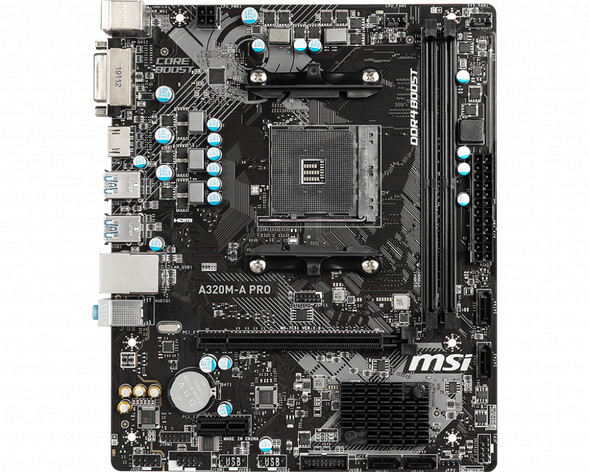 MSI MB A320MAPRO AMD A320 RYZEN AM4 32GB DDR4 PCIE HDMI Retail