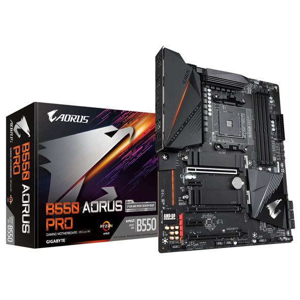 Gigabyte MB B550 AORUS PRO AMD AM4 Ryzen B550 Max128GB DDR4 ATX Retail