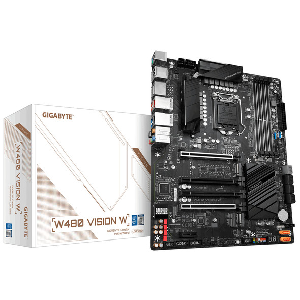 Gigabyte MB W480 Vision W Xeon W480 LGA1200 128GB DDR4 PCIE ATX Retail