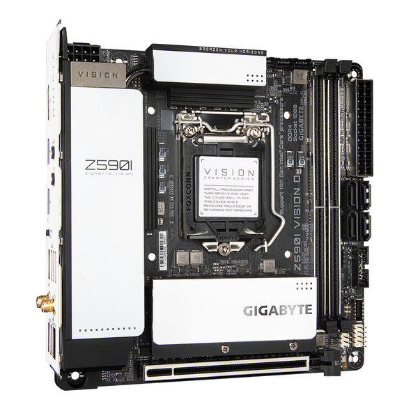 Gigabyte MB Z590I VISION D Z590 LGA1200 Max64GB DDR4 PCIE mITX Retail