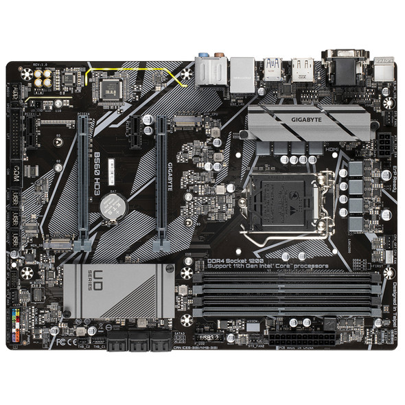 Gigabyte MB B560 HD3  B560 LGA1200 Max.128GB DDR4 ATX PCIe Retail