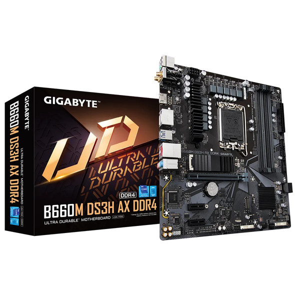 Gigabyte MB B660M DS3H AX DDR4 B660 LGA1700 Max128GB DDR4 mATX Retail