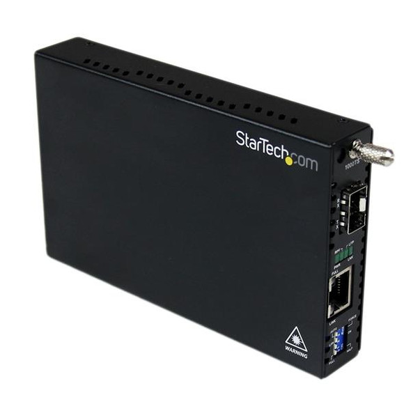StarTech ET91000SFP2 Gigabit Ethernet Fiber Media Converter with Open SFP Slot