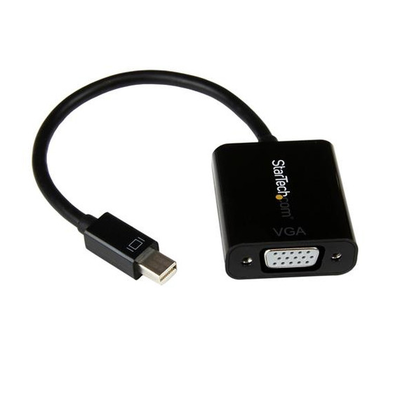 StarTech AC MDP2VGA2 Mini DisplayPort 1.2 to VGA Adapter Converter Black RTL
