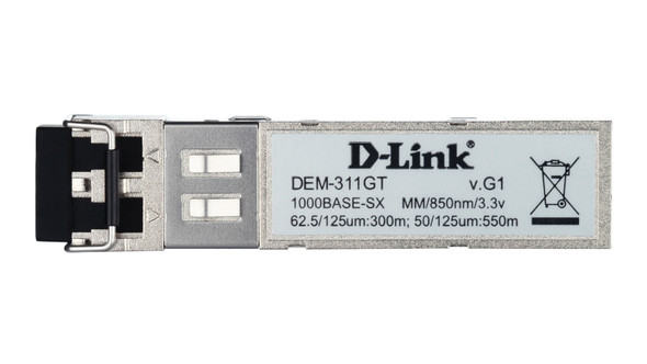 D-Link DEM-311GT 1000BASE-SX Multimode SFP Optical Transceiver