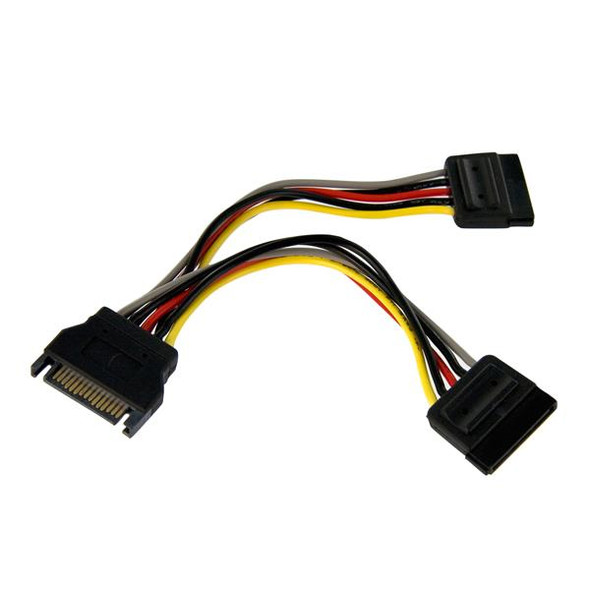 Startech PYO2SATA 6inch SATA Power Y Splitter Cable Adapter Retail