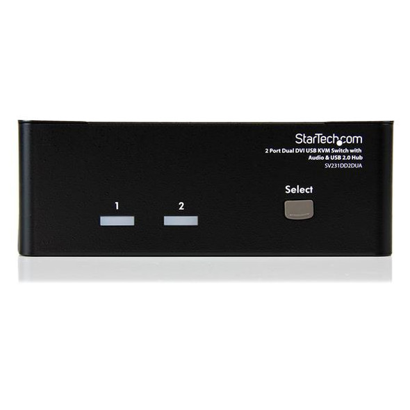 Startech 2 Port Dual DVI USB KVM Switch with Audio USB2 Hub Retail
