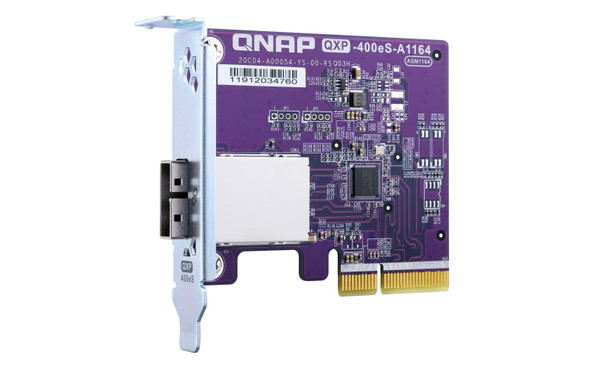 QNAP AC QXP-400eS-A1164 1PT SFF-8088 SATA host bus adapter for QNAP NAS Retail