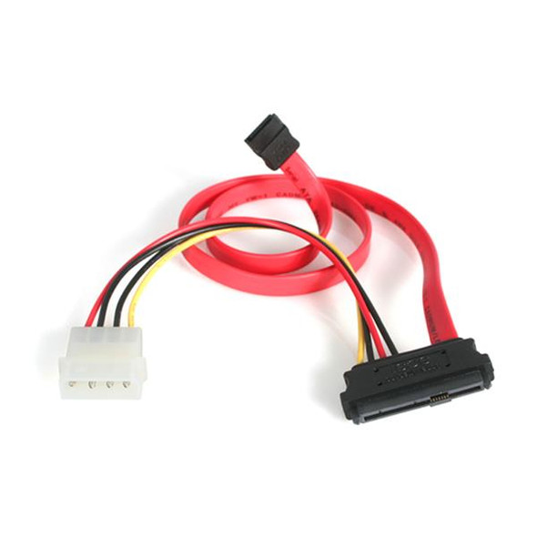 Startech Cable SAS729PW18 18in SAS 29 Pin to SATA Cable with LP4 Power Retail