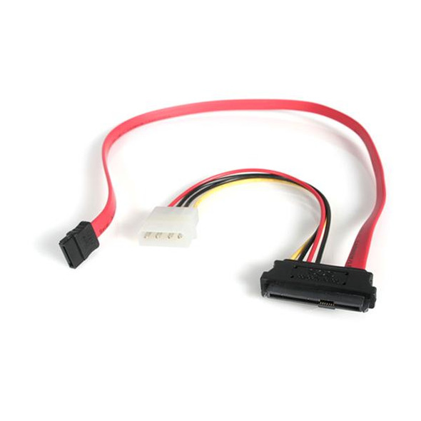 Startech Cable SAS729PW18 18in SAS 29 Pin to SATA Cable with LP4 Power Retail