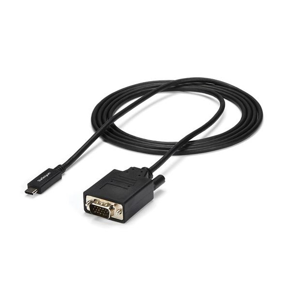 StarTech Cable CDP2VGAMM2MB USB-C to VGA Adapter Cable 6ft 1920x1200 Retail