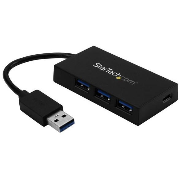StarTech AC HB30A3A1CSFS 4PT USB3.0 Hub USB-A to 3xUSB-A & 1xUSB-C w Power ADT
