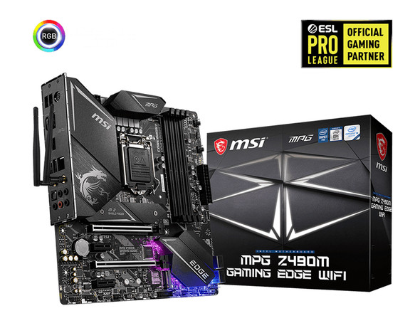 MSI MB MPG Z490M GAMING EDGE WIFI Z490 Socket1200 128GB DDR4 PCIE HDMI DP mATX
