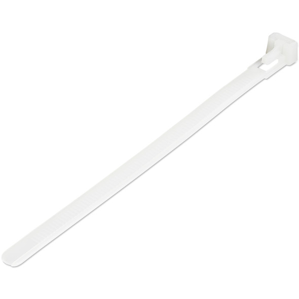 StarTech AC CBMZTRB6 6 Reusable Cable Tie White Medium Nylon 100Pack Retail