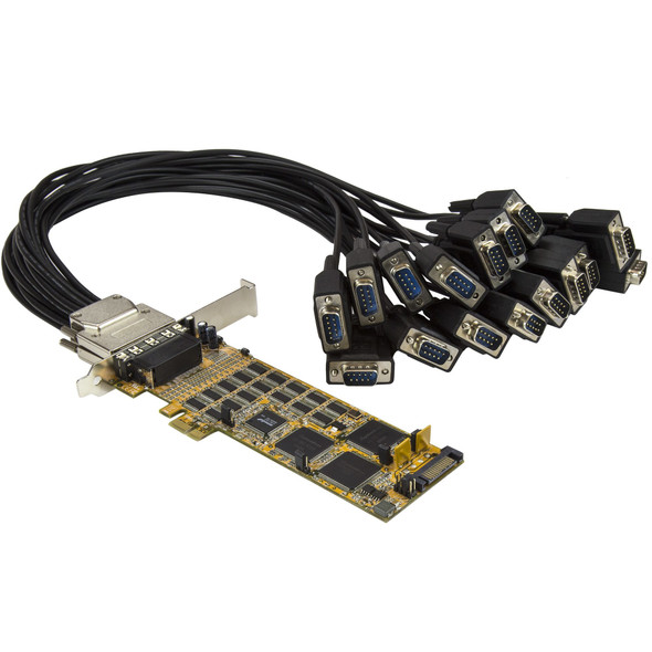 StarTech IO PEX16S550LP 16Port Low-Profile Serial Card RS232 PCIE Retail