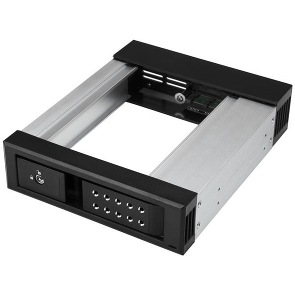 StarTech AC HSB1SATSASBA MO Racks 5.25 to 3.5SATA SAS Hot Swap Bay Trayless