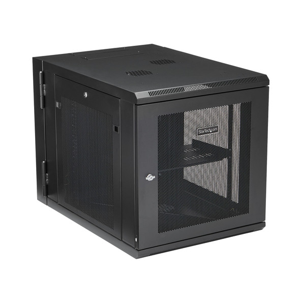 StarTech AC RK1232WALHM 12U 32 Deep Wall-Mount Server Rack Cabinet Hinged RTL