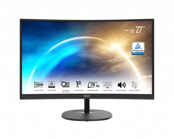 MSI MN PROMP271C Pro MP271C 27Curvo FHD VA 1920x1080 1ms 5ms 75Hz 16:9 Retail