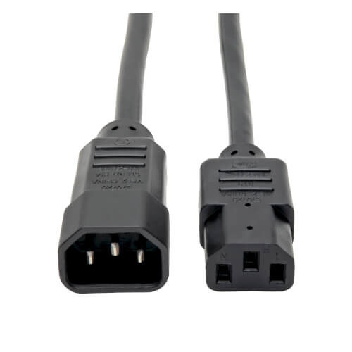 Tripp-Lite Cable P004-003-13A 3ft C14 Male to C13 Female Power Cable Black