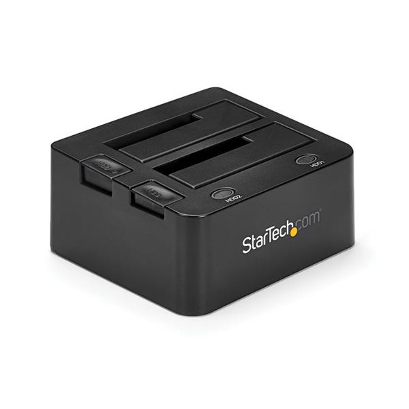 StarTech AC SDOCK2U33 USB3 Dual Hard Drive Docking Station f 2.5 3.5 SSD HDD