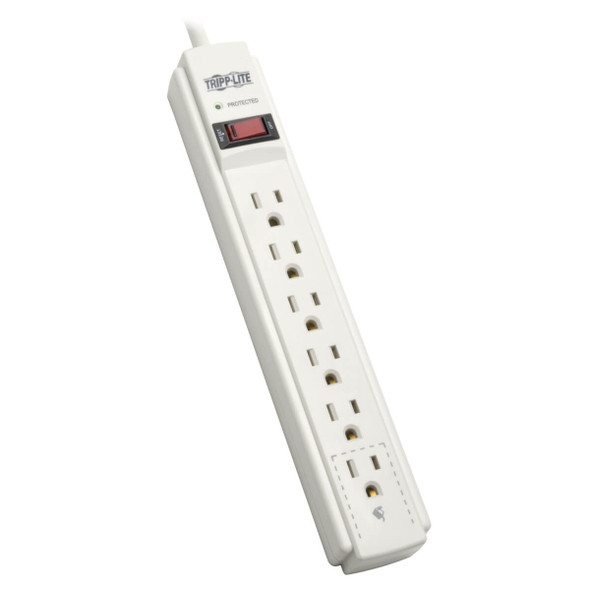 Tripp-Lite SURGE TLP606TAA 6-Outlet 6ft 790 Joules 6x5-15R NEMA 5-15P Retail