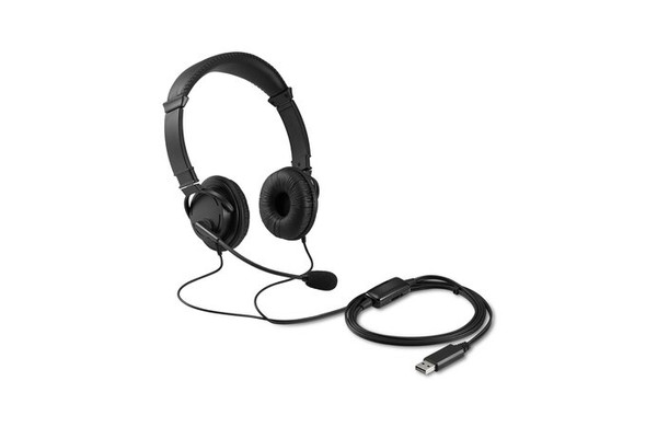 Kensington HE K33065WW USB Hi-Fi Headphones with Mic and Volume Control Retail