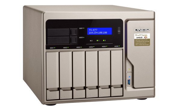 QNAP TS-877 NAS Tower Ethernet LAN Gold 1700 TS-877-1700-16G-US 885022014316