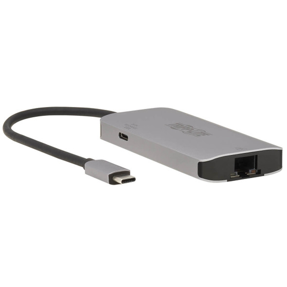 Tripp Lite U460-003-3AGALC 3-Port USB-C Hub - USB 3.2 Gen 1, 3 USB-A Ports, GbE, Thunderbolt 3, 100W PD Charging, Aluminum Housing U460-003-3AGALC 037332264046