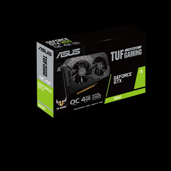 ASUS TUF Gaming TUF-GTX1650-O4GD6-P-GAMING graphics card NVIDIA GeForce GTX 1650 4 GB GDDR6 TUF-GTX1650-O4GD6-P-GAMING 192876806845