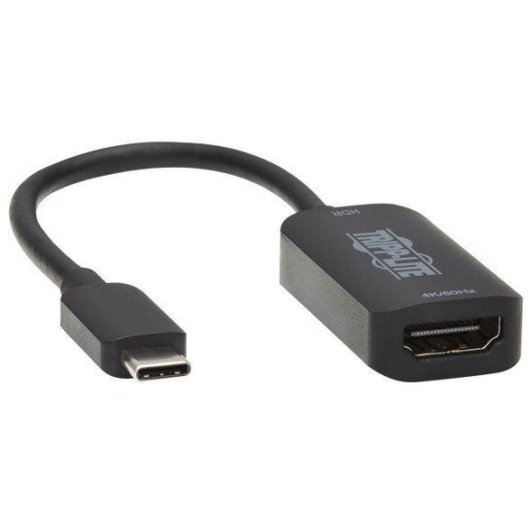 Tripp Lite U444-06N-HDR-B USB-C to HDMI Active Adapter Cable (M/F), 4K 60 Hz, HDR, 4:4:4, DP 1.2 Alt Mode, HDCP 2.2, Black, 6 in. (15.2 cm) U444-06N-HDR-B 037332253798