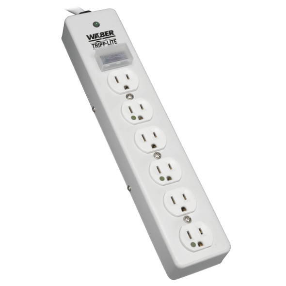 Tripp Lite NOT for Patient-Care Rooms - UL1363 Hospital-Grade Surge Protector with 6 Hospital-Grade Outlets, 15 ft. Cord, 1050 Joules SPS-615-HG 037332100085