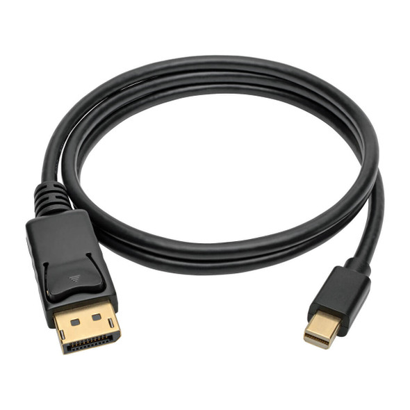 Tripp Lite P583-003-BK Mini DisplayPort to DisplayPort Adapter Cable (M/M), 4K 60 Hz, Black, 3 ft. (0.9 m) P583-003-BK 037332203496
