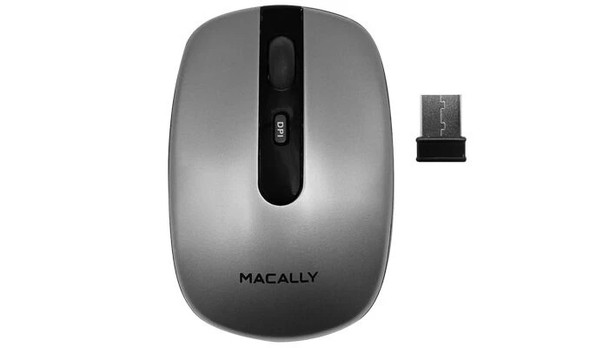 Macally RFNBMOUSEBAT mouse Ambidextrous RF Wireless Optical 1600 DPI RFNBMOUSEBAT 701107498263