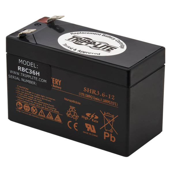 Tripp Lite RBC36H UPS Replacement Battery Cartridge for Select AVR550U/AVRX550U UPS Systems, 12V RBC36H 037332251480