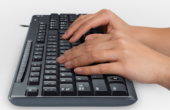 Logitech MK200 keyboard USB Black 40384