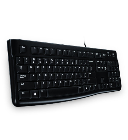 Logitech K120 keyboard USB QWERTY English Black 40390