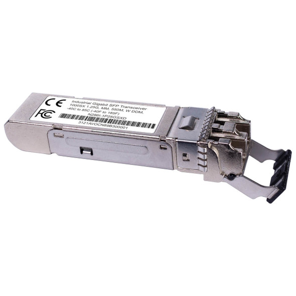 Tripp Lite N286I-1P25GSXD Industrial Gigabit SFP Transceiver - 1000Base-SX, Multimode, LC Duplex, DDM, -40° to 85°C, 550 m (1,804 ft.) N286I-1P25GSXD 037332268341