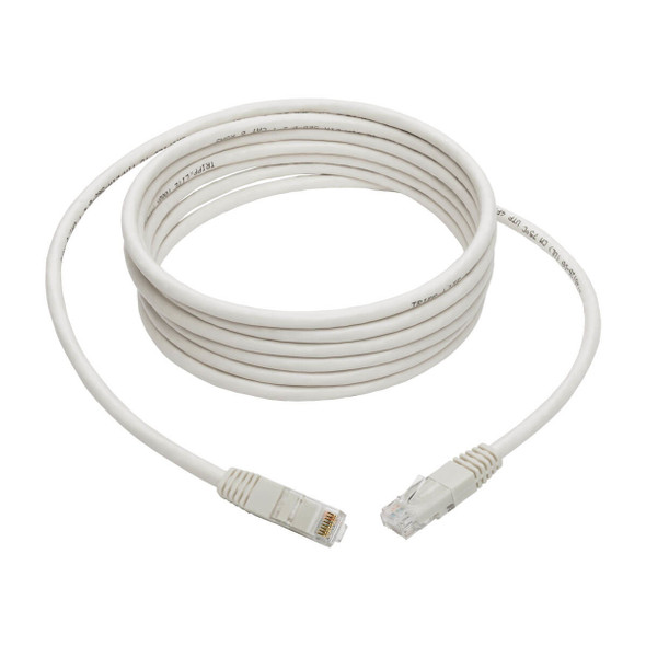 Tripp Lite N200-010-WH Cat6 Gigabit Molded (UTP) Ethernet Cable (RJ45 M/M), White, 10 ft. (3.05 m) N200-010-WH 037332201928