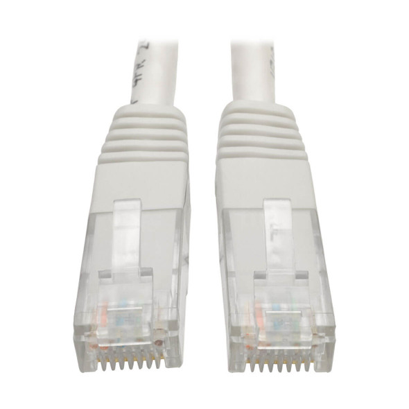 Tripp Lite N200-025-WH Cat6 Gigabit Molded (UTP) Ethernet Cable (RJ45 M/M), White, 25 ft. (7.62 m) N200-025-WH 037332201980