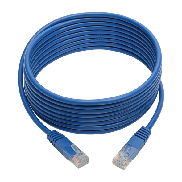 Tripp Lite N002-012-BL Cat5e 350 MHz Molded (UTP) Ethernet Cable (RJ45 M/M) - Blue, 12 ft. (3.66 m) N002-012-BL 037332204264
