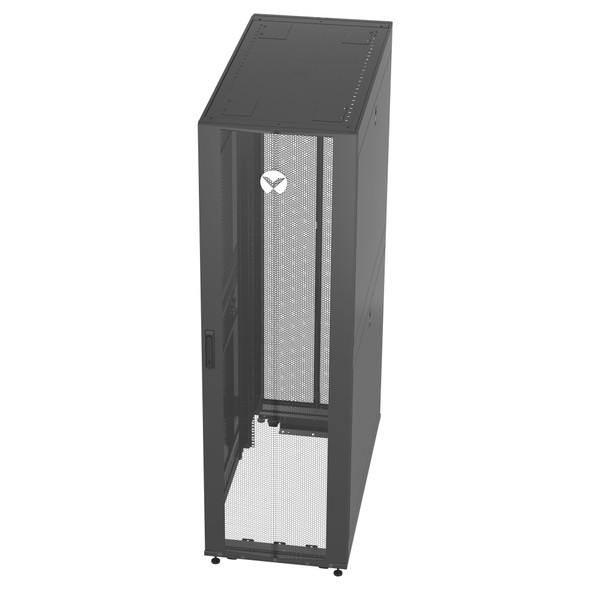 Vertiv VR3300 rack cabinet 42U Freestanding rack Black, Transparent VR3300 767041025248