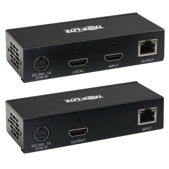 Tripp Lite B127A-1A1-BHBH HDMI over Cat6 Extender Kit, KVM Support, 4K 60Hz, 4:4:4, USB/IR, PoC, HDR, HDCP 2.2, 230 ft., TAA B127A-1A1-BHBH 037332258625